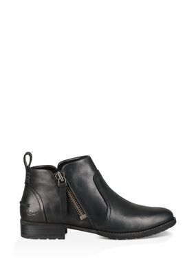UGG Aureo Leather Ankle Boot - Black - Women's Size 8.5